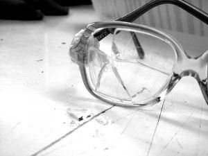 Broken glasses