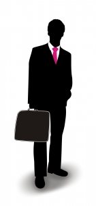 Business man with briefcase