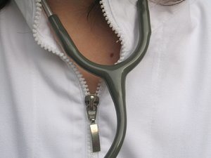 Close up of stethoscope